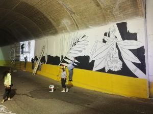 flora tunel Artista mexicana interviene túnel “chico” con mural