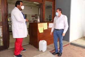 PRINCIPALES 2 Hospital de San Pancho ya cuenta con arco sanitizador para prevenir el COVID-19