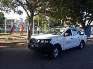 SANEAMIENTO PLAZAS 1 Continúa sanitización en Plazas Públicas en Bahía