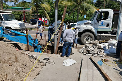 SEA1 SEAPAL Vallarta realiza obras para mejorar servicios en El Pitillal
