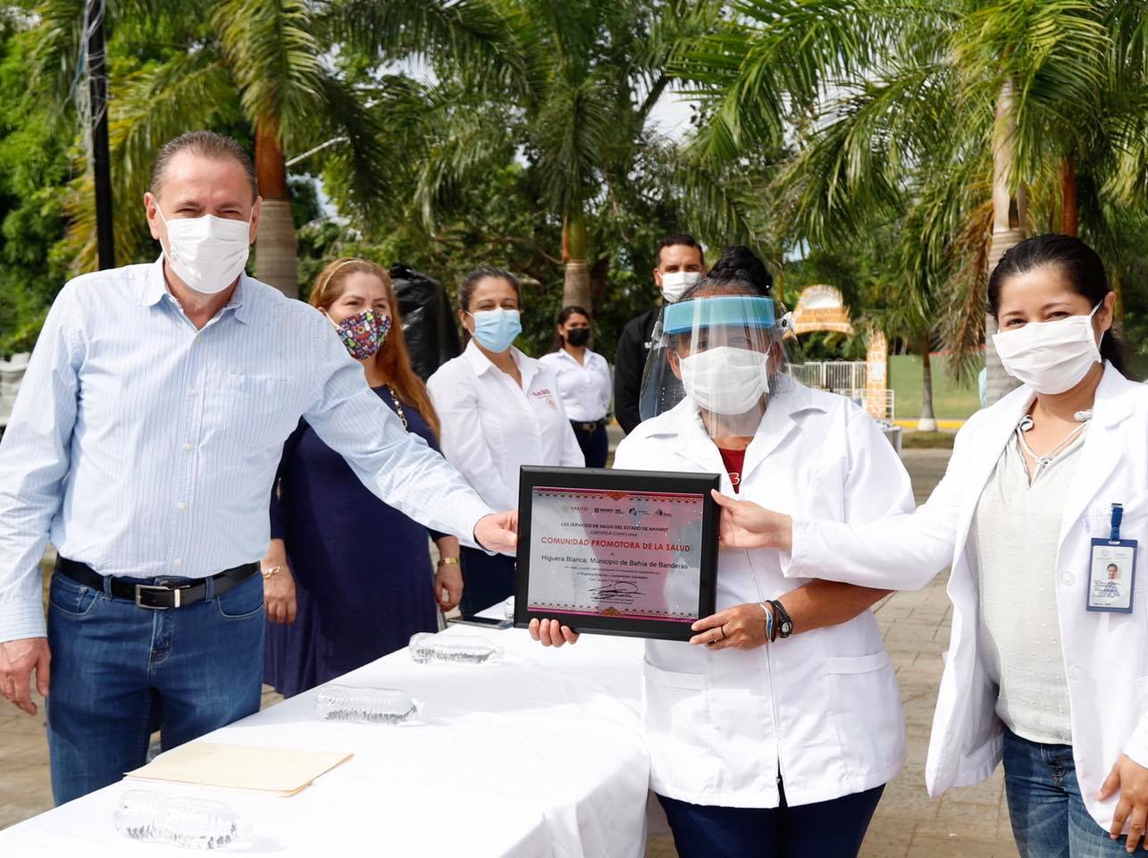 HIGUERA BLANCA SALUDABLE 1 Recibe Higuera Blanca certificación como "Comunidad Promotora de la Salud"