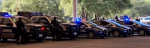 policia Castellón entregó equipamiento para la Dirección de Seguridad Pública Municipal