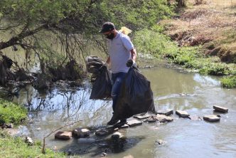 rio san pedro 2 Municipio de Aguascalientes realizó tareas de limpieza en el río San Pedro