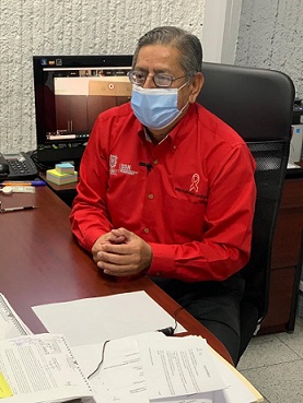 Jorge Barrera Castellanos subdirector de Medicina Preventiva y Epidemiologia Intensifica Secretaría de Salud Nayarit jornada de vacunación contra sarampión y rubéola