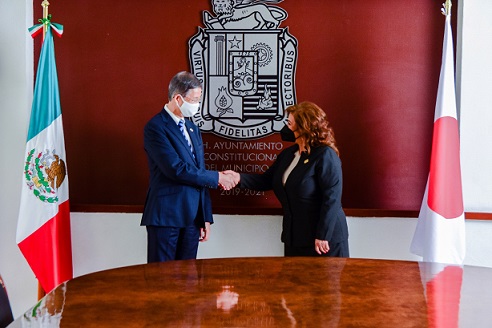 embajador y alcaldesa Municipio de Aguascalientes fortalece relaciones internacionales con Japón