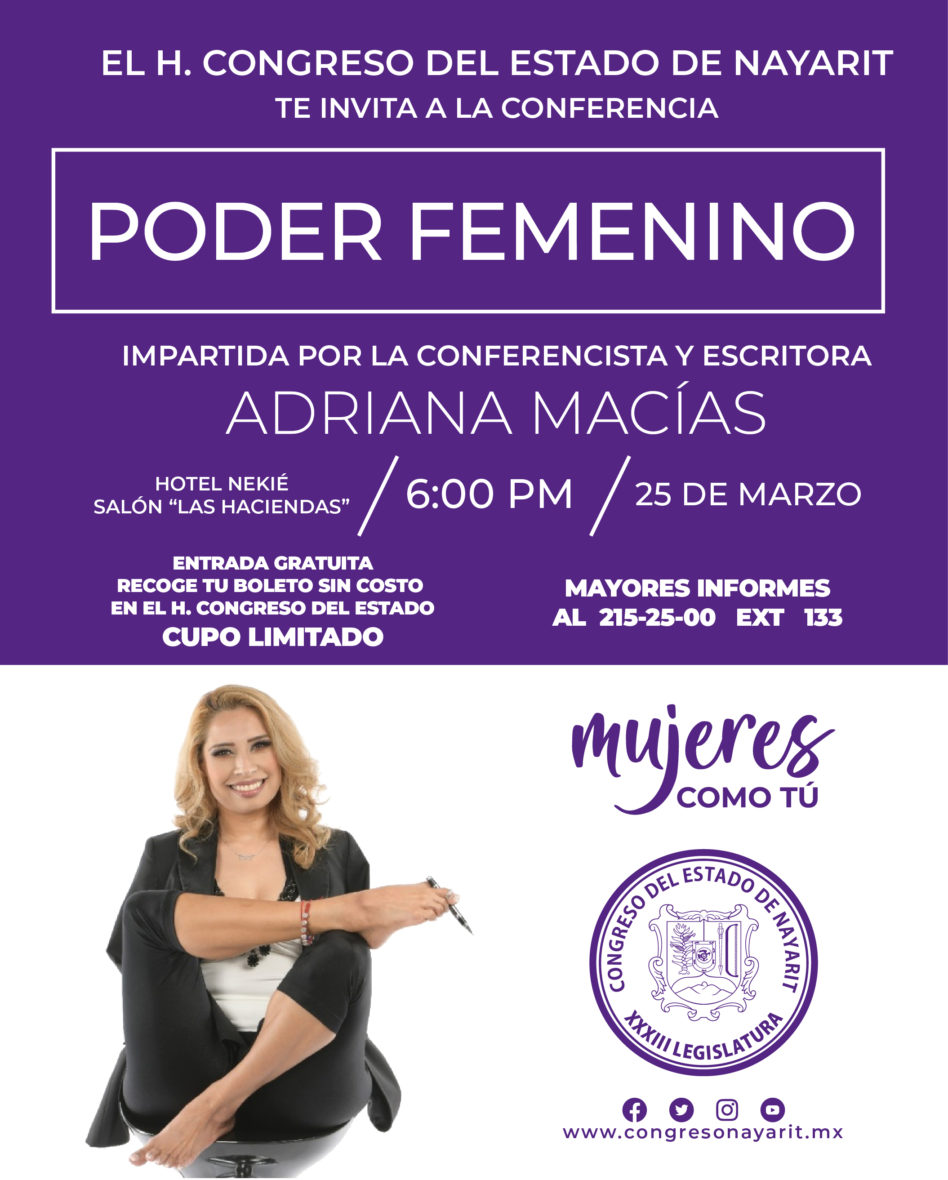 REDES SOCIALES PODER FEMENINO scaled Conferencia " Poder Femenino"