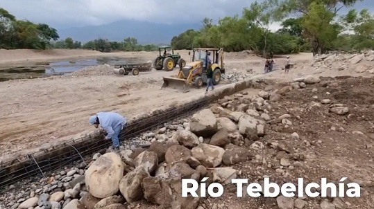 vado rio teleb Reconstruyen el vado del Río Tebelchía