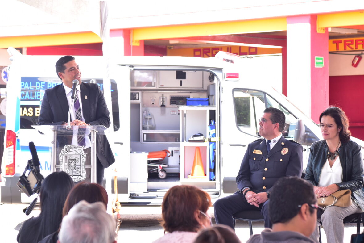 DSC 7030 scaled Con la entrega de 3 ambulancias, municipio de Aguascalientes celebra 50 aniversario del Heroico cuerpo de Bomberos