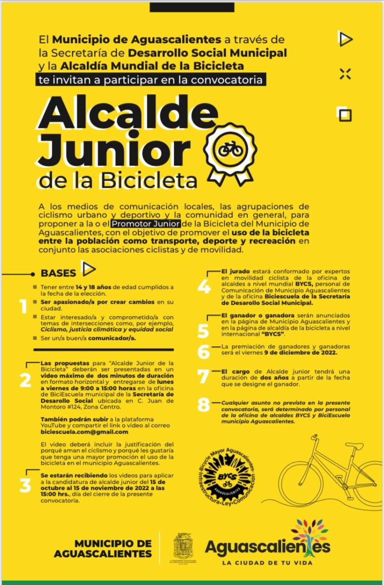 IMG 20221015 WA0091 scaled Presidencia Municipal lanza convocatoria "Alcalde Junior de la bicicleta"