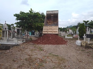 mantenimiento panteon 2 Realizan trabajos previos en los diferentes cementerios municipales