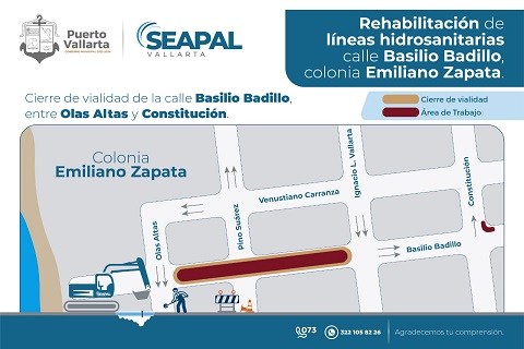 trabajos seapal 2 Programa SEAPAL interconexión de nuevas líneas en calle Basilio Badillo