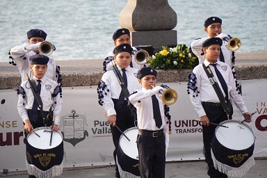 banda de guerra Presentan evento de exhibición de Bandas de Guerra en el Malecón