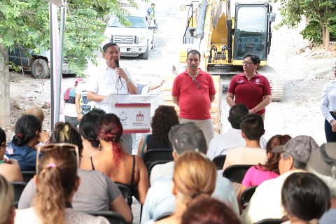 obra rehabilitacion de calle Inicia la rehabilitación de la calle Puerto Tampico en la colonia Del Mar