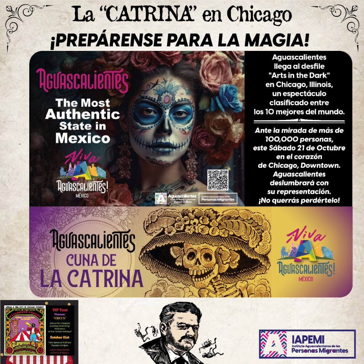 WhatsApp Image 2023 10 19 at 2.26.50 PM scaled EL GIGANTE DE MÉXICO LLEGARÁ AL FESTVAL “ARTS IN THE DARK” EN CHICAGO