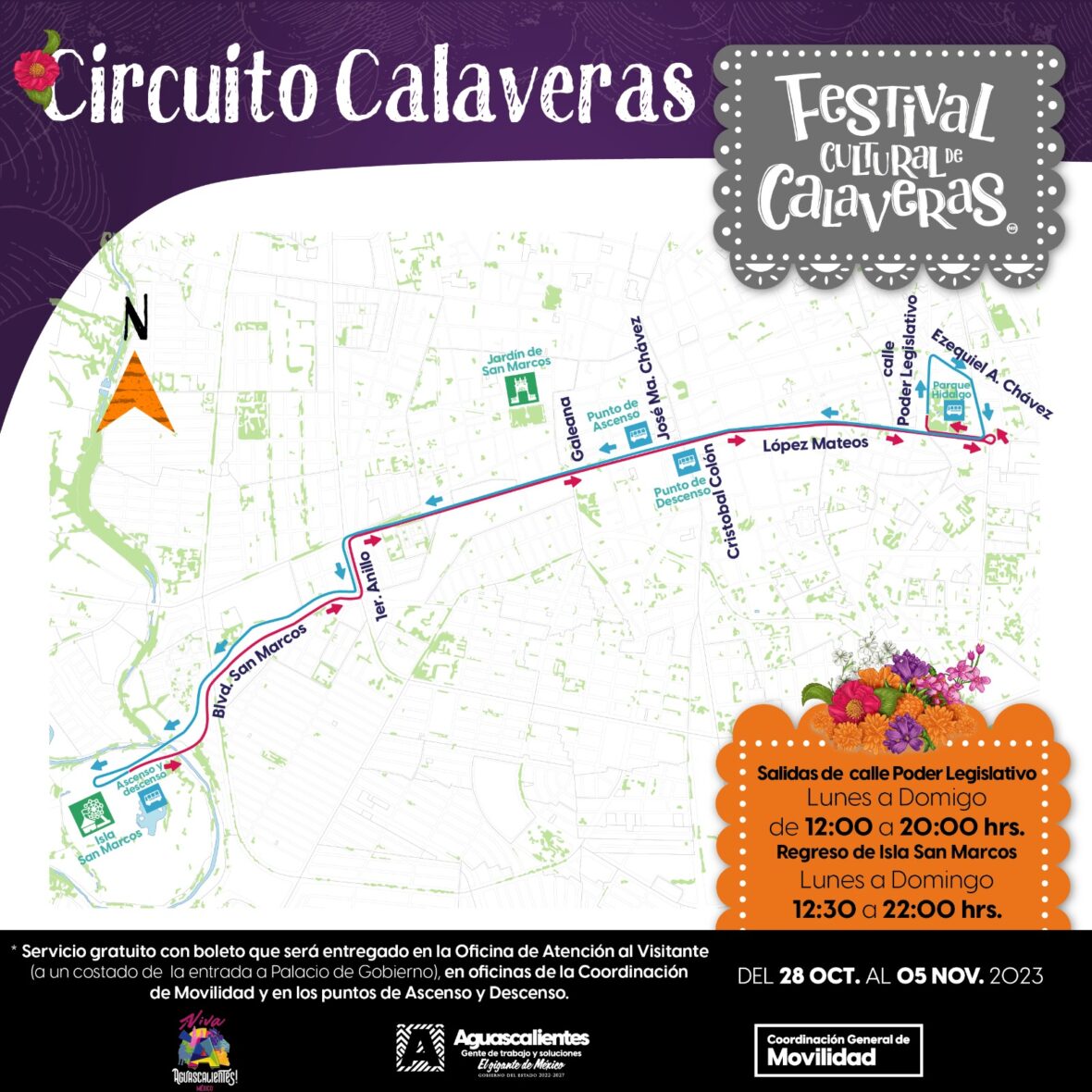 WhatsApp Image 2023 10 26 at 13.02.44 scaled ASISTENTES AL FESTIVAL CULTURAL DE CALAVERAS 2023 CONTARÁN CON TRANSPORTE GRATUITO