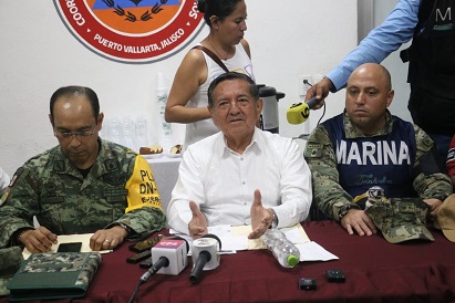 conferencia de prensa “Lidia” sólo dejó algunos daños materiales en Puerto Vallarta