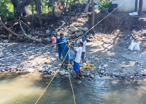 rio cuale 2 Continúa SEAPAL con reparaciones a infraestructura sanitaria en zona del Cuale