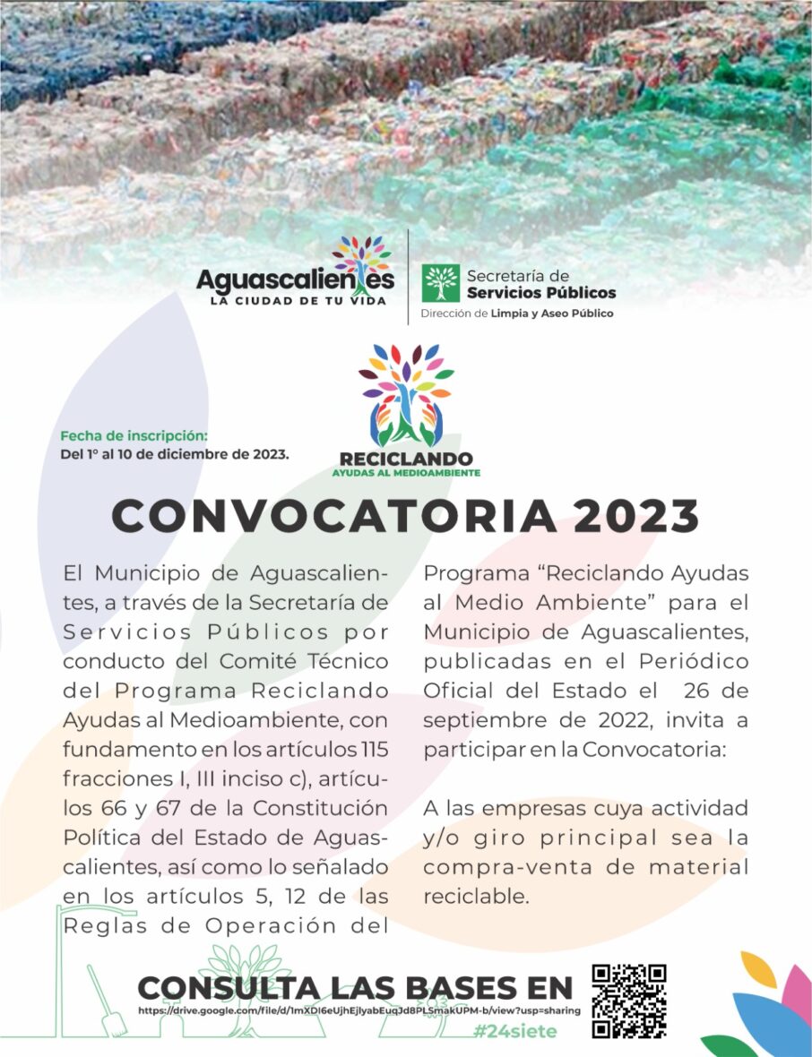 convocvat scaled INVITA MUNICIPIO A PARTICIPAR EN EL PROGRAMA “RECICLANDO AYUDAS AL MEDIO AMBIENTE”