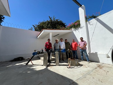 pozo de agua Celebran en Telebachillerato de El Ranchito, apoyos del gobierno municipal