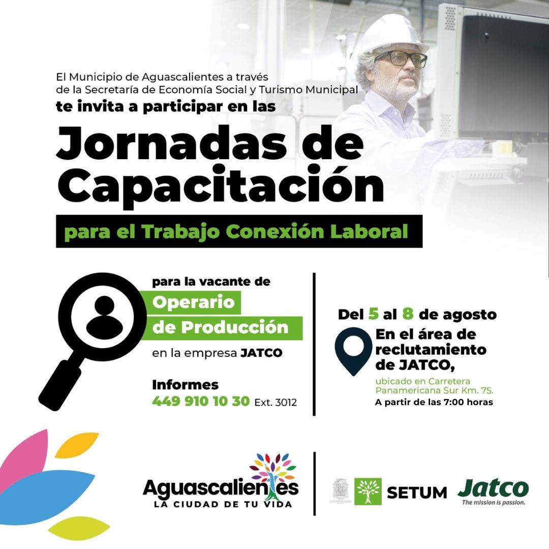 JORNADAS JATCO INVITA SETUM A PARTICIPAR EN LA SEGUNDA JORNADA DE CAPACITACIÓN PARA EL TRABAJO “CONEXIÓN LABORAL”