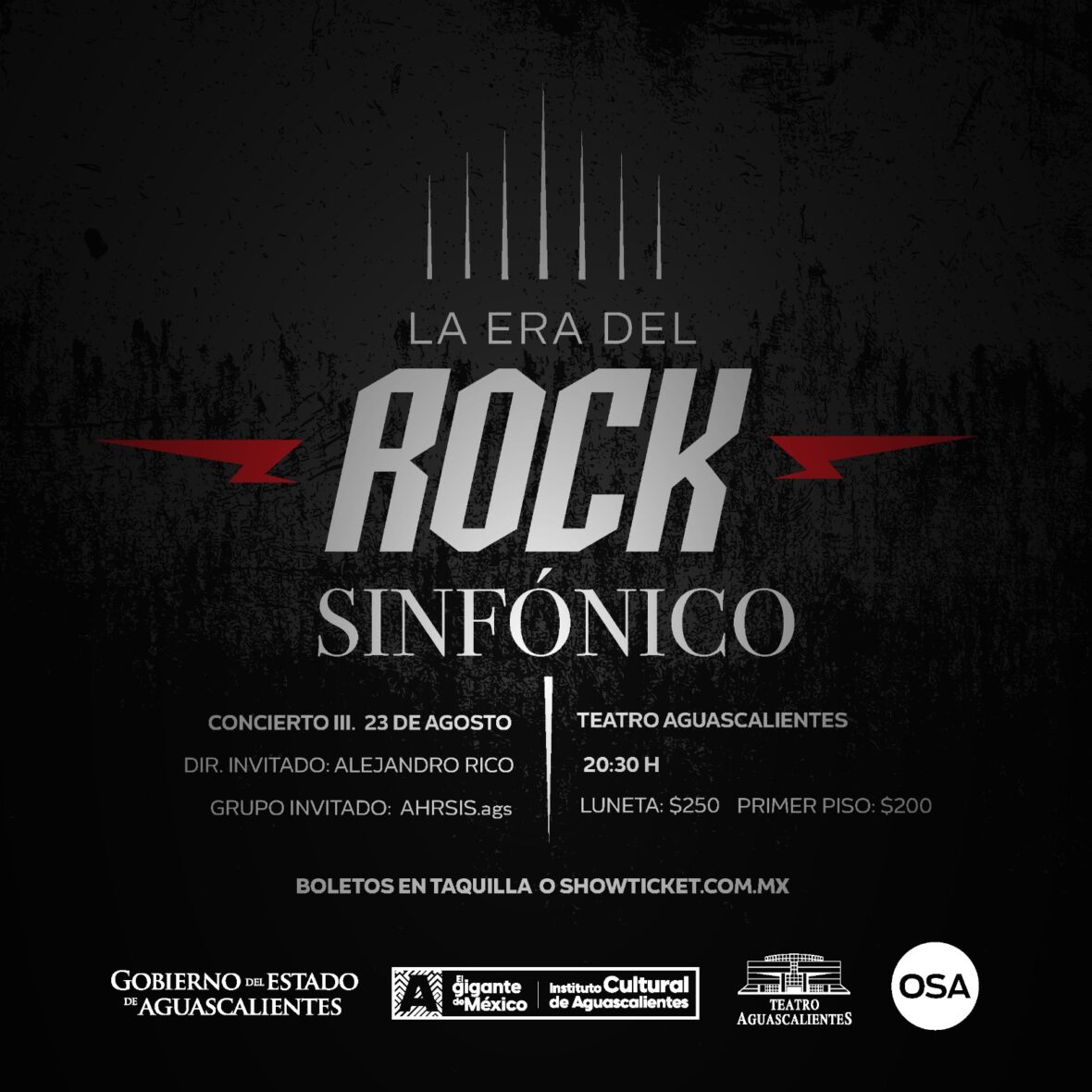 34 1 scaled REVIVE LOS CLÁSICOS DEL ROCK CON LA ORQUESTA SINFÓNICA DE AGUASCALIENTES Y AHRSIS.AGS