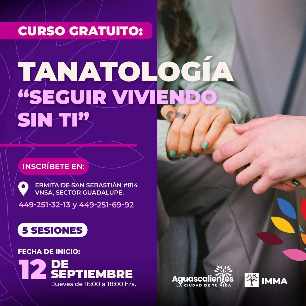 CURSO TANATOLOGIA 1 scaled INVITA INSTITUTO MUNICIPAL DE LA MUJER AL CURSO DE TANATOLOGÍA “SEGUIR VIVIENDO SIN TI”