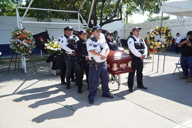 homenaje oficial 2 Despiden con honores al Oficial Jonathan Diaz Rodríguez