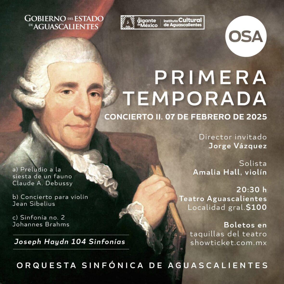 14 scaled INVITAN AL SEGUNDO CONCIERTO DE LA PRIMERA TEMPORADA 2025 DE LA ORQUESTA SINFÓNICA DE AGUASCALIENTES