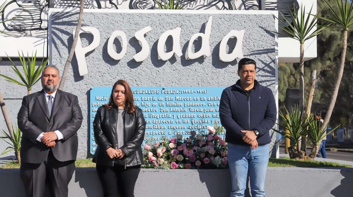 IMG 1648 e1738518134651 scaled CONMEMORA MUNICIPIO DE AGUASCALIENTES EL 173 ANIVERSARIO DEL NATALICIO DEL GRABADOR JOSÉ GUADALUPE POSADA