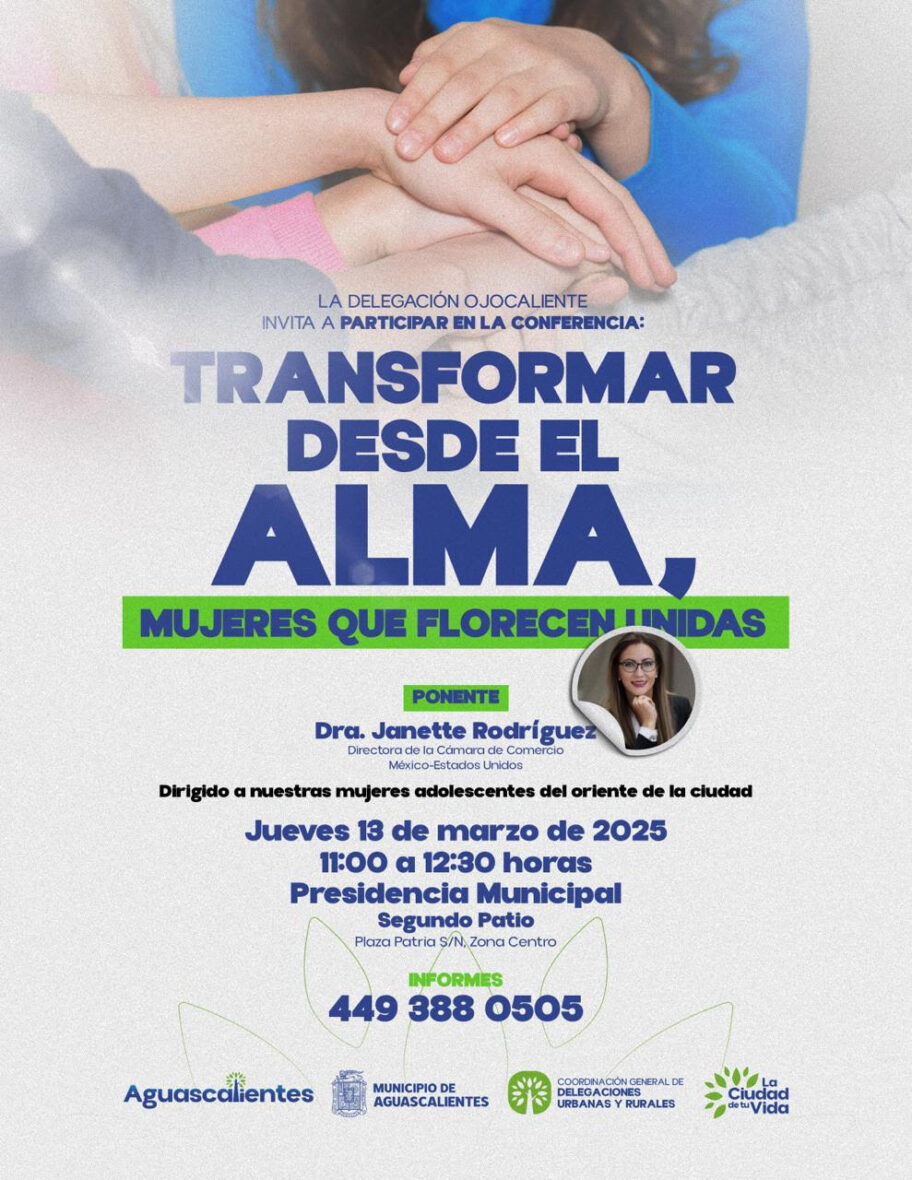 INFOGRAFIA scaled IMPARTIRÁ MUNICIPIO LA CONFERENCIA «TRANSFORMAR DESDE EL ALMA, MUJERES QUE FLORECEN JUNTAS»