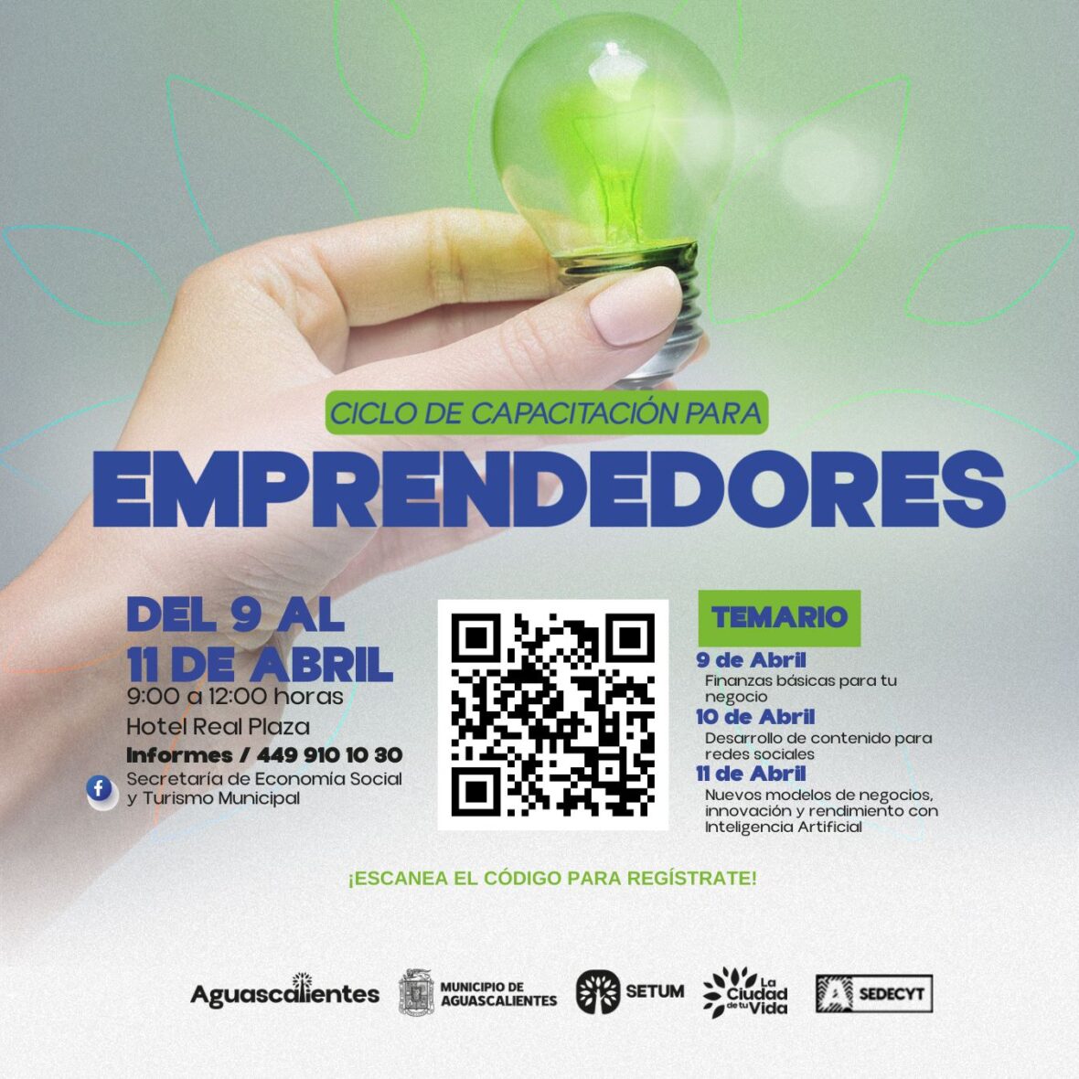 TEMARIO scaled INVITA MUNICIPIO AL CICLO DE CAPACITACIÓN PARA EMPRENDEDORES