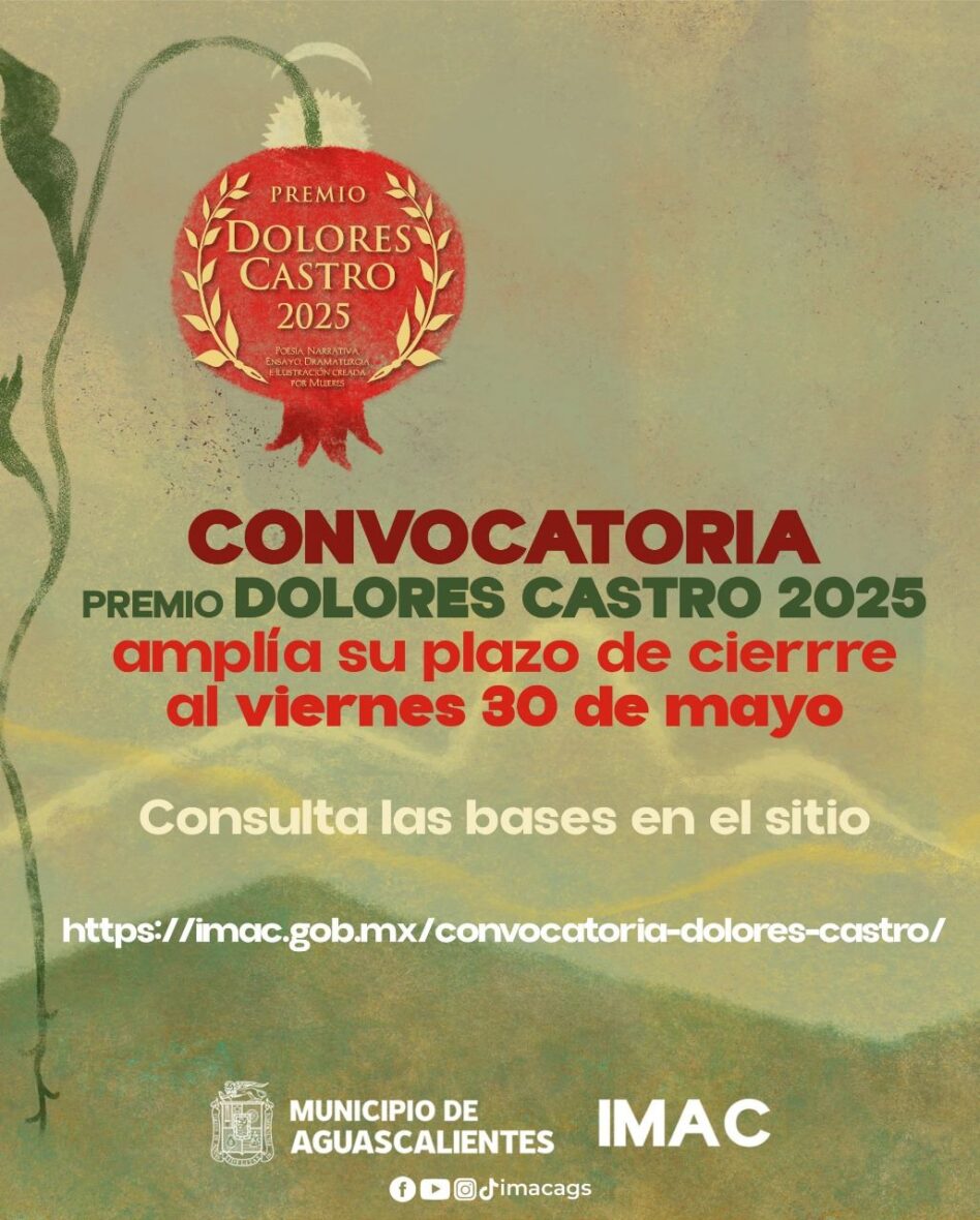 WhatsApp Image 2025 05 14 at 2.34.02 PM scaled IMAC AMPLIA PLAZO PARA PARTICIPAR EN EL PREMIO DOLORES CASTRO 2025