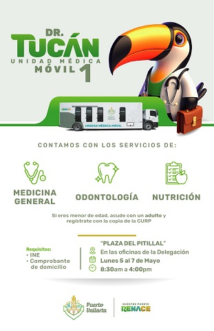 unidad tukan 2 Salud gratuita para El Pitillal y La Floresta con unidades móviles Dr. Tucán