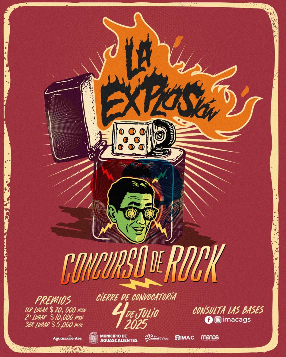 CARTEL FINAL LA EXPLOSION CONCURSO DE ROCK 2025 Mesa de trabajo 1 scaled 1 scaled CONVOCA IMAC A PARTICIPAR EN “LA EXPLOSIÓN, CONCURSO DE ROCK”