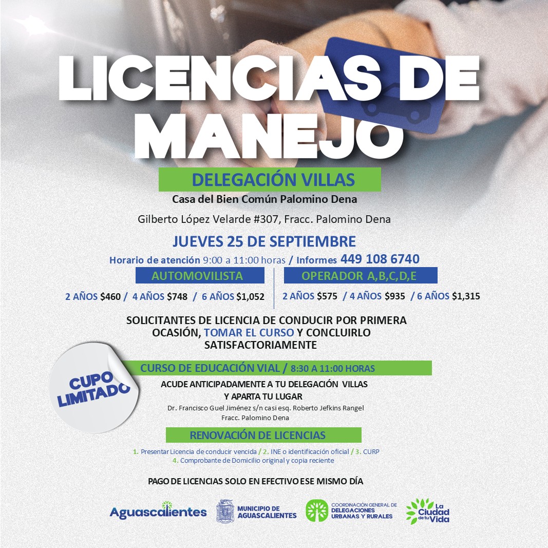 IMG 20250920 WA0271 JORNADA DE RENOVACIÓN DE LICENCIAS REGRESA A LA DELEGACIÓN VILLAS