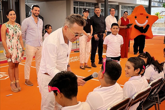 lemus munguia 1 Pablo Lemus y Luis Munguía inauguran la Escuela Primaria Prisciliano Sánchez en El Progreso