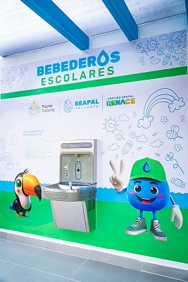 bebedero Luis Munguía inaugura segundo Bebedero Escolar en la Secundaria Técnica 15