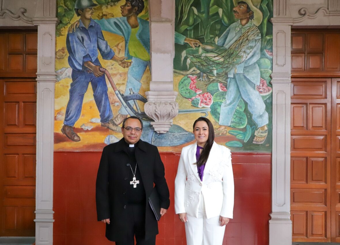 6047a305 fe39 4f60 8ecc cb20a3f17c8b scaled TERE JIMÉNEZ SE REÚNE CON EL OBISPO DE AGUASCALIENTES, JUAN ESPINOZA JIMÉNEZ
