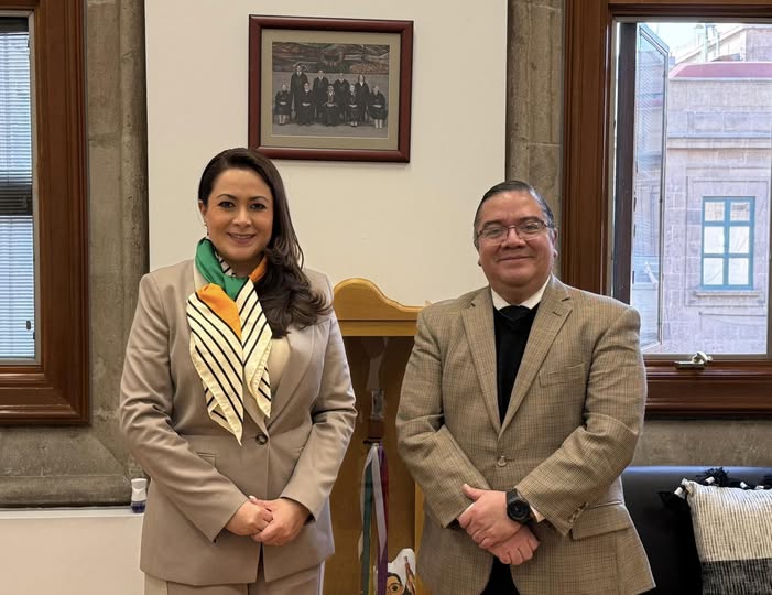 SCJN TERE JIMÉNEZ SE REÚNE CON EL MINISTRO DE LA SUPREMA CORTE DE JUSTICIA DE LA NACIÓN, IRVING ESPINOSA