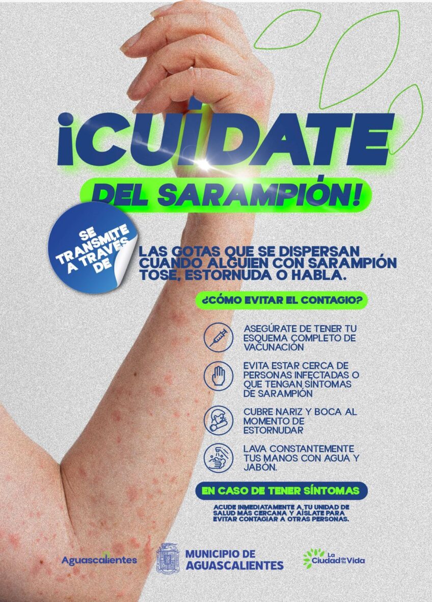 WhatsApp Image 2026 01 26 at 15.32.18 scaled EMITE MUNICIPIO DE AGUASCALIENTES RECOMENDACIONES PARA PREVENIR CONTAGIOS DE SARAMPIÓN