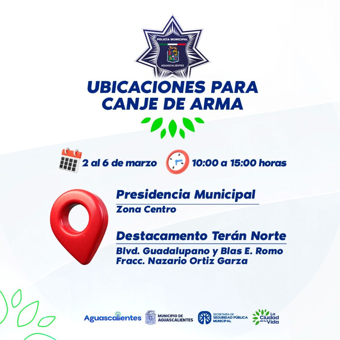 SSPDESARME scaled SEGURIDAD PÚBLICA MUNICIPAL Y SECRETARÍA DE LA DEFENSA NACIONAL IMPULSAN CAMPAÑA “SÍ AL DESARME, SÍ A LA PAZ”