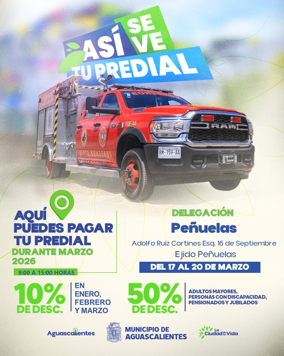 Penuelas 17 20 Marzo scaled MUNICIPIO DE AGUASCALIENTES ACERCA EL PAGO DE PREDIAL A LA DELEGACIÓN PEÑUELAS